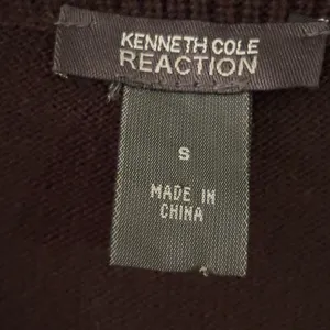 Kenneth Cole Reaction Sweater Dress‎ Size S brown Long Sleeve Wool Blend Preppy thumbnail 6