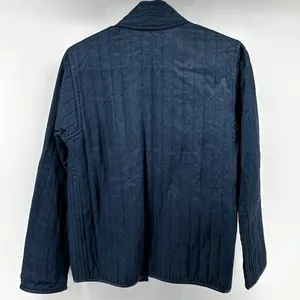 Aritzia Golden TNA Harmon Kimono Open Jacket Quilted Night Navy Tonal Mura S thumbnail 5
