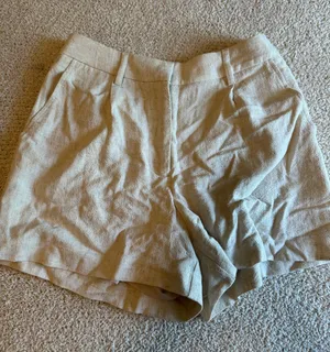 Linen shorts Tan thumbnail 1