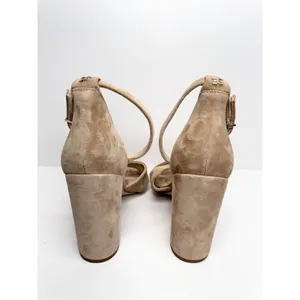 Sam Edelman Sandals Womens Size 10 Tan Suede Ankle Strap Block Heel‎ thumbnail 4