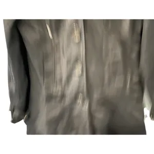 Vintage Y2K Guess Leopard Print Nylon Belted Hooded Trench Coat Size Large Black thumbnail 5