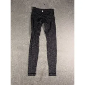 lululemon wonder under leggings low rise black white 6 Full Length thumbnail 4