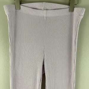 Aerie Light Baby Pink Kick-It Ribbed High Waisted Super Flare Pant Leggings thumbnail 4