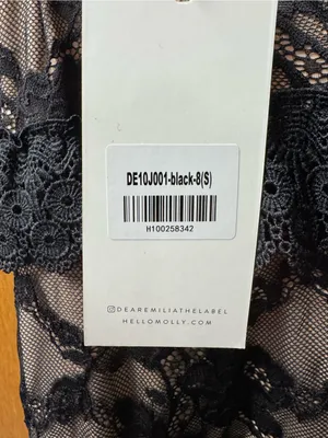 Dear Emilia Hello Molly Mystique Sleeveless Lace Maxi Dress Black Small NEW $155 thumbnail 11