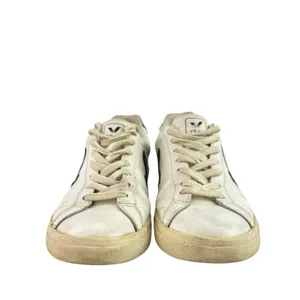 Veja Esplar Women's White Leather Logo Low Top Lace Up Athletic Sneakers Shoes 9 thumbnail 2