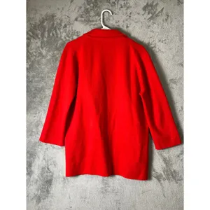 J.Crew Sophie Open Front Sweater Blazer Red Coatigan Quiet Luxury Medium thumbnail 3