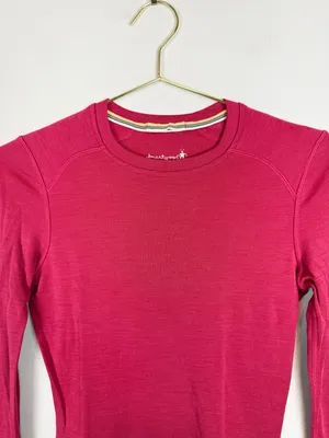 Smartwool Classic Thermal Merino Wool 250 Baselayer Long Sleeve Top Pink Size XS thumbnail 3