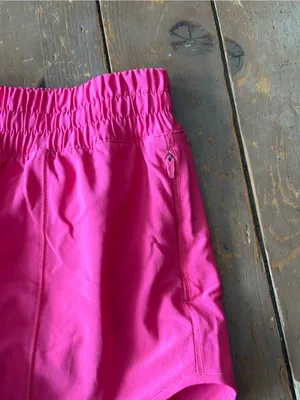CRZ YOGA Feathery-Fit Hot Pink Athletic Running Shorts thumbnail 4