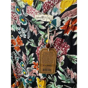 Natural Life Floral Wide Leg Sleeveless Cropped Jumpsuit Multicolor XL NEW thumbnail 6