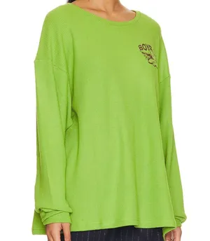 Boys Lie Sweatshirt love bites v2 thermal oversized womens Green (one size) thumbnail 7