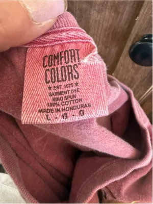 Women's Comfort Colors Long Sleeve Tee L Pink Leopard Myrtle Beach thumbnail 7