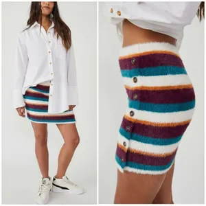 NWT Free People Ciara Sweater Mini Skirt / Fig Jam Combo Size M thumbnail 5