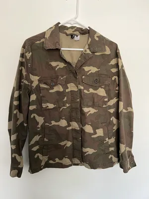 Army Green Military Jacket Multiple thumbnail 1