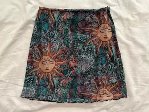 Mesh Sun Skirt Shein thumbnail 3