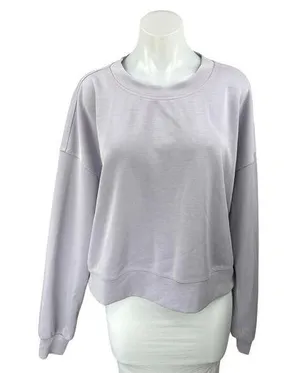 Lululemon Purple Lilac Long Sleeve Crew Neck Sweater Sweatshirt Top Size 12 thumbnail 1