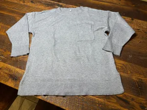 Ladies Gray Sofy Tunic Sweater XL - like new thumbnail 3