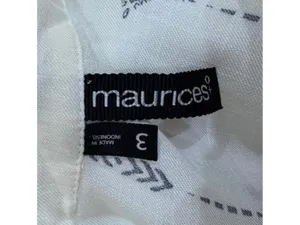 Maurices White Boho Print Short Sleeve V-Neck Tunic Top Plus Size 3X thumbnail 6