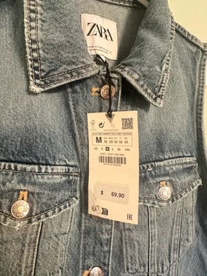Zara Denim Romper thumbnail 9