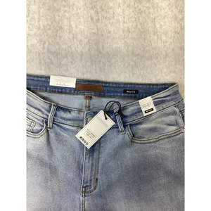 Judy Blue Women 18W Mid Rise Bootcut Jeans Light Wash Side Slit JB82552LT-PL‎ thumbnail 3