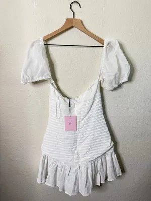 NWT Hello Molly St. Cloud Dress Puff‎ Sleeve Womens Size 8 thumbnail 6