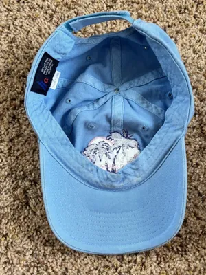 Light Blue 'Hawaii Paradise' Embroidered Hat thumbnail 3