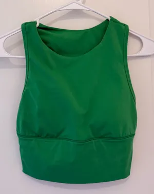 All in Motion Vibrant Green Crop Top thumbnail 1