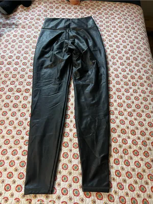 Athleta Faux Leather Leggings size medium tall thumbnail 3