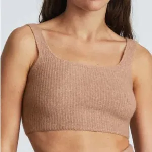 Everlane The Cozy-Stretch Knit Crop Tank - Camel XL thumbnail 1