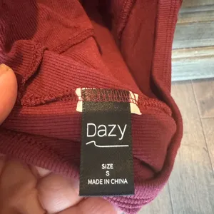 Dazy Women's Burgundy Tank Top thumbnail 4