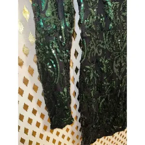 Windsor green sequin mini dress long sleeved size S thumbnail 4