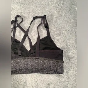 Lululemon athletica Black and Gray sports bra 6 thumbnail 6