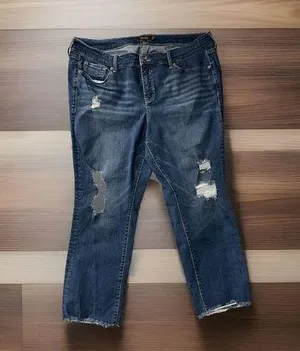 TORRID Bombshell Skinny Jeans Women Plus 18 Distressed Medium Wash Stretch Ankle thumbnail 1