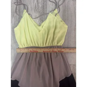 Lulus Exclusive By Your Side Yellow Color Block Maxi Dress Size XS thumbnail 7