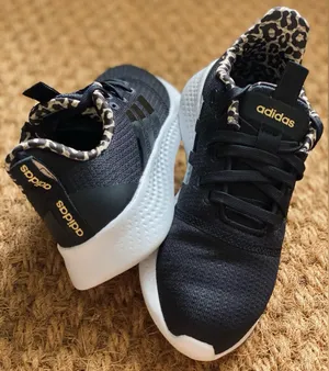Adidas Black and White Sneakers with Animal Print thumbnail 2