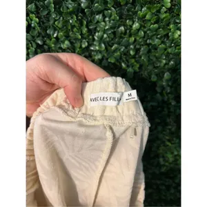 Anthropologie Avec Les Filles Textured Terry Cloth Short Cream Size Medium thumbnail 4