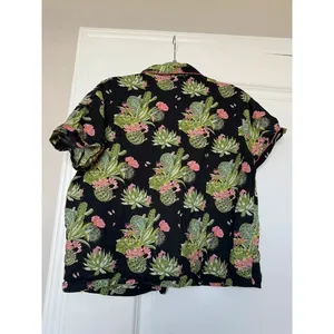 Crafted in Mahogany 100% Cotton Cactus novelty print pajama top thumbnail 4