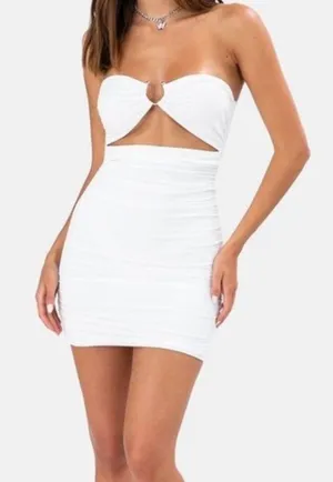Nova ruched dress thumbnail 1