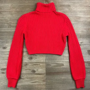 Tiger Mist Cropped Turtleneck Sweater thumbnail 3