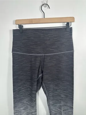 Lululemon Wunder Under Hi Rise Ombre Melange Leggings 12 Black‎ Deep Coal thumbnail 5