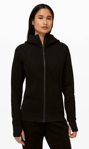 Lululemon Size 6 Scuba Hoodie Light Cotton Fleece Classic Fit Embroidered Logo‎ thumbnail 1