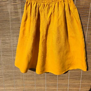 REFORMATION/ linen Tabitha Spagetti Straps Mini dress yellow 2 thumbnail 5