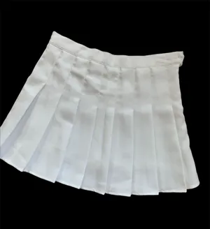 White Pleated Tennis Skort Skirt Womens Small thumbnail 1