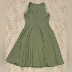 NEW Dress the Population Catalina Fit & Flare Cocktail Dress green Sage size L thumbnail 5