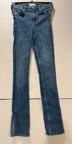 Zara Women's Medium Blue Bootcut Jeans thumbnail 1