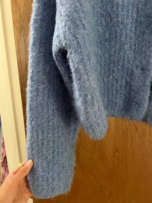 Pink lily bouncy fuzzy button up cardigan thumbnail 9