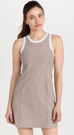 Beyond Yoga Dress Spacedye Outlines Athletic Tan Size Large thumbnail 1