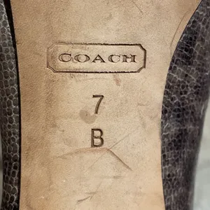 Coach Brown Snakeskin High Heel Stiletto Shoes Womens Size 7B thumbnail 13