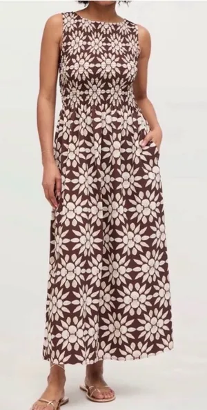 HILL HOUSE Cosmina Nap Floral Maxi Dress thumbnail 1