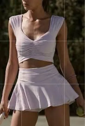 FULL SET Free Pleats Thank People & You Skort thumbnail 4