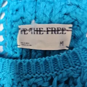 NWT Free People We The Free Sophia Beach Knit Crew Neck Bat Sleeve Sweater Sz M thumbnail 7